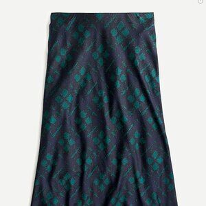 NWT J. Crew Pull-on slip skirt in Black Watch Tartan Plaid Size XL